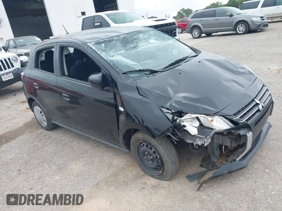 ✅ 2024 Mitsubishi Mirage ES • VIN: ML32AUHJXRH015102 • Лот: 42423844. Опубліковано раніше на IAAI з пробігом 18 300 миль. Безкоштовний доступ до архіву аукціонних продажів зі США та докладний звіт про історію автомобіля на DreamBid. Зображення 1.
