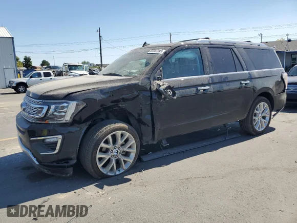 ✅ 2019 Ford Expedition Max Platinum • VIN: 1FMJK1MT3KEA17112 • Лот: 69247995. Опубліковано раніше на Copart з пробігом 114 130 миль. Безкоштовний доступ до архіву аукціонних продажів зі США та докладний звіт про історію автомобіля на DreamBid. Зображення 1.