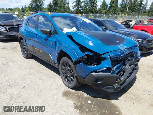 ✅ 2024 Subaru Crosstrek Wilderness • VIN: 4S4GUHU67R3803346 • Lot: 45390039. Wystawiony na IAAI z przebiegiem 16 138 mil. Bezpłatny archiwum sprzedaży aukcyjnych z USA i szczegółowy raport historii pojazdu na DreamBid. Zdjęcie 1.