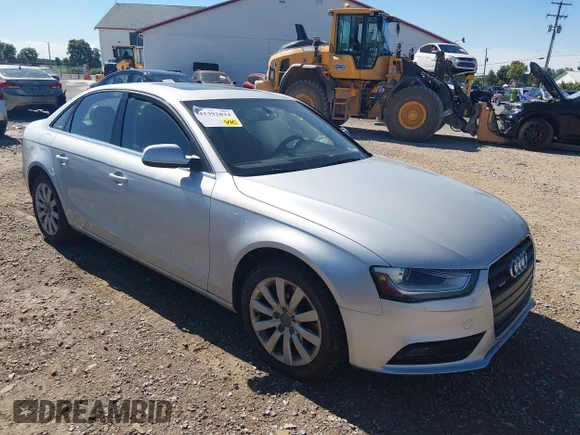✅ 2013 Audi A4 Premium • VIN: WAUBFAFL7DN043951 • Лот: 45392034. Опубліковано раніше на IAAI з пробігом 137 423 миль. Безкоштовний доступ до архіву аукціонних продажів зі США та докладний звіт про історію автомобіля на DreamBid. Зображення 1.