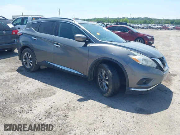 ✅ 2017 Nissan Murano SV • VIN: 5N1AZ2MG3HN141703 • Lot: 45119760. Wystawiony na IAAI z przebiegiem 67 912 mil. Bezpłatny archiwum sprzedaży aukcyjnych z USA i szczegółowy raport historii pojazdu na DreamBid. Zdjęcie 1.