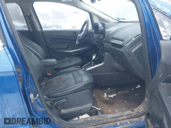 ✅ 2021 Ford EcoSport SES • VIN: MAJ6S3JL4MC403522 • Lot: 41128590. Wystawiony na IAAI z przebiegiem 181 127 mil. Bezpłatny archiwum sprzedaży aukcyjnych z USA i szczegółowy raport historii pojazdu na DreamBid. Zdjęcie 5.