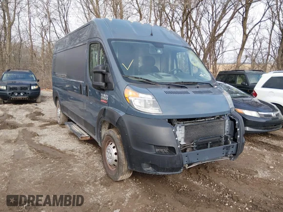 ✅ 2019 Ram ProMaster Cargo • VIN: 3C6TRVDG8KE515059 • Lot: 44794347. Listed on IAAI with 133,809 mi. Free auction sales archive from the USA and detailed vehicle history report at DreamBid. Image 1.