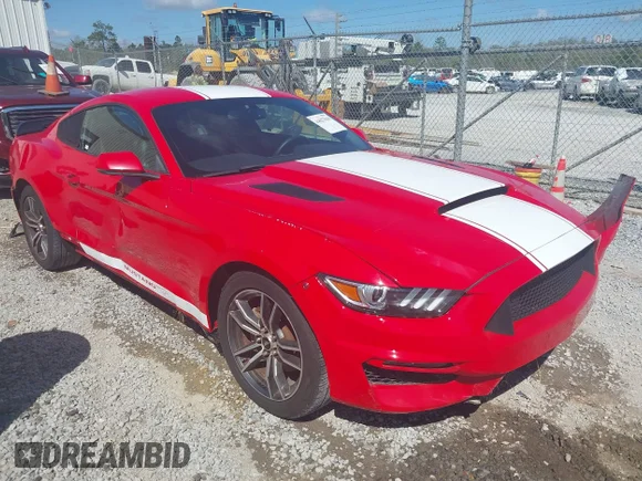✅ 2017 Ford Mustang EcoBoost • VIN: 1FA6P8TH4H5279477 • Lot: 44627018. Listed on IAAI with 134,921 mi. Free auction sales archive from the USA and detailed vehicle history report at DreamBid. Image 1.
