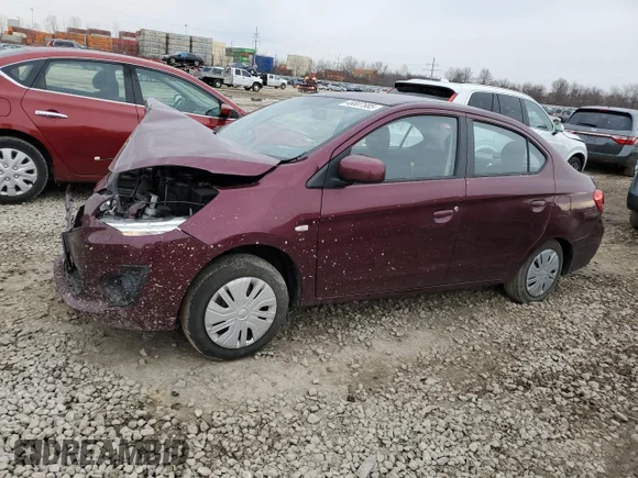 ✅ 2020 Mitsubishi Mirage ES • VIN: ML32F3FJ4LHF03308 • Lot: 54068466. Listed on Copart with 15,412 mi. Free auction sales archive from the USA and detailed vehicle history report at DreamBid. Image 1.