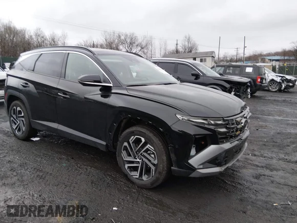 ✅ 2025 Hyundai Tucson Limited • VIN: 5NMJECDE5SH497529 • Lot: 44681295. Listed on IAAI with 7,679 mi. Free auction sales archive from the USA and detailed vehicle history report at DreamBid. Image 1.