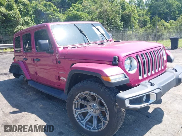 ✅ 2021 Jeep Wrangler Unlimited Sahara High Altitude • VIN: 1C4HJXEN4MW852853 • Лот: 41976696. Опубликован ранее на IAAI с пробегом 68 316 миль. Бесплатный доступ к архиву аукционных продаж из США и подробный отчёт об истории автомобиля на DreamBid. Изображение 1.