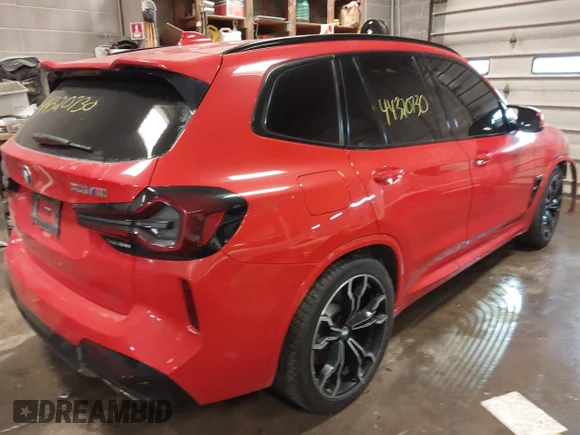 ✅ 2022 BMW X3 M • VIN: 5YM13EC00N9K84258 • Lot: 44320730. Wystawiony na IAAI z przebiegiem 77 537 mil. Bezpłatny archiwum sprzedaży aukcyjnych z USA i szczegółowy raport historii pojazdu na DreamBid. Zdjęcie 4.