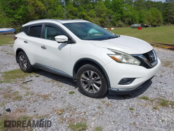 ✅ 2015 Nissan Murano SL • VIN: 5N1AZ2MG8FN265544 • Лот: 44814780. Опубліковано раніше на IAAI з пробігом 107 185 миль. Безкоштовний доступ до архіву аукціонних продажів зі США та докладний звіт про історію автомобіля на DreamBid. Зображення 1.