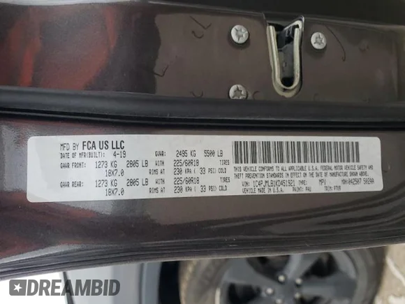 ✅ 2019 Jeep Cherokee Altitude • VIN: 1C4PJMLB1KD451921 • Лот: 40051723. Опубліковано раніше на Copart з пробігом 48 275 миль. Безкоштовний доступ до архіву аукціонних продажів зі США та докладний звіт про історію автомобіля на DreamBid. Зображення 12.