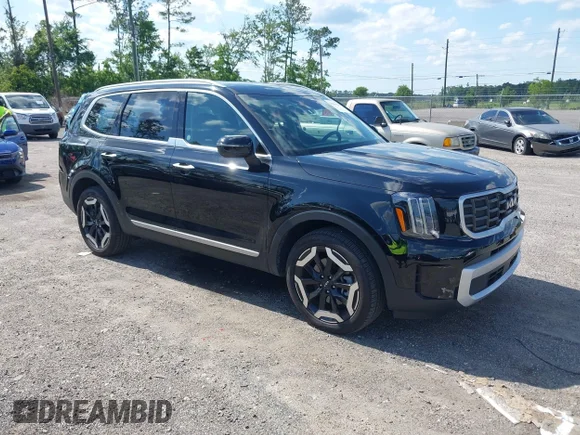 ✅ 2025 Kia Telluride S • VIN: 5XYP6DGC0SG589844 • Lot: 42266581. Listed on IAAI with 8,805 mi. Free auction sales archive from the USA and detailed vehicle history report at DreamBid. Image 1.
