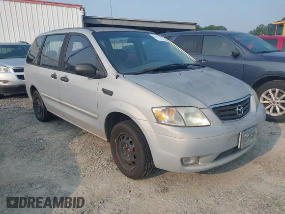 ✅ 2001 Mazda MPV DX • VIN: JM3LW28G510182764 • Lot: 42386309. Listed on IAAI with 237,628 mi. Free auction sales archive from the USA and detailed vehicle history report at DreamBid. Image 1.