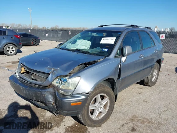 ✅ 2001 Lexus RX 300 • VIN: JTJGF10U610117781 • Lot: 41809108. Wystawiony na IAAI z przebiegiem 127 804 mil. Bezpłatny archiwum sprzedaży aukcyjnych z USA i szczegółowy raport historii pojazdu na DreamBid. Zdjęcie 2.
