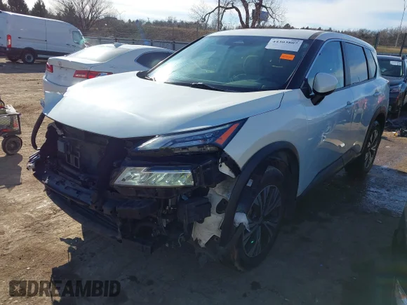 ✅ 2023 Nissan Rogue SV • VIN: JN8BT3BB2PW195367 • Лот: 44303807. Опубліковано раніше на IAAI з пробігом 60 556 миль. Безкоштовний доступ до архіву аукціонних продажів зі США та докладний звіт про історію автомобіля на DreamBid. Зображення 2.