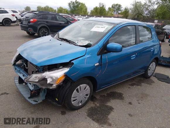 ✅ 2024 Mitsubishi Mirage ES • VIN: ML32AUHJXRH028531 • Lot: 45007804. Wystawiony na IAAI z przebiegiem 25 465 mil. Bezpłatny archiwum sprzedaży aukcyjnych z USA i szczegółowy raport historii pojazdu na DreamBid. Zdjęcie 2.
