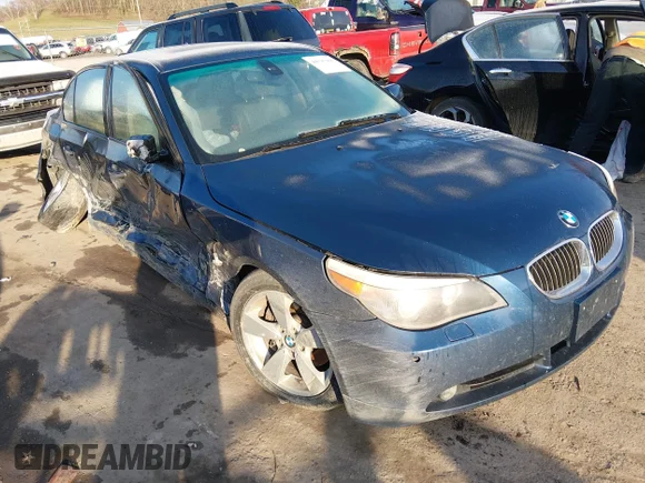 ✅ 2007 BMW 5 Series 525xi • VIN: WBANF33577CW71376 • Lot: 44597966. Listed on IAAI with 161,223 mi. Free auction sales archive from the USA and detailed vehicle history report at DreamBid. Image 1.