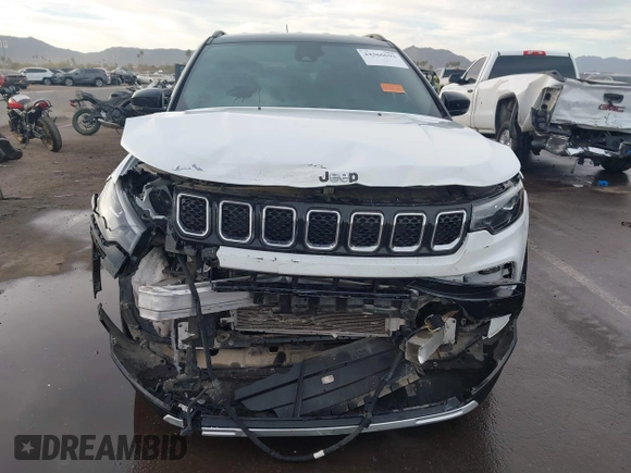 ✅ 2023 Jeep Compass Limited • VIN: 3C4NJDCN4PT502332 • Lot: 44366693. Wystawiony na IAAI z przebiegiem 31 444 mil. Bezpłatny archiwum sprzedaży aukcyjnych z USA i szczegółowy raport historii pojazdu na DreamBid. Zdjęcie 6.