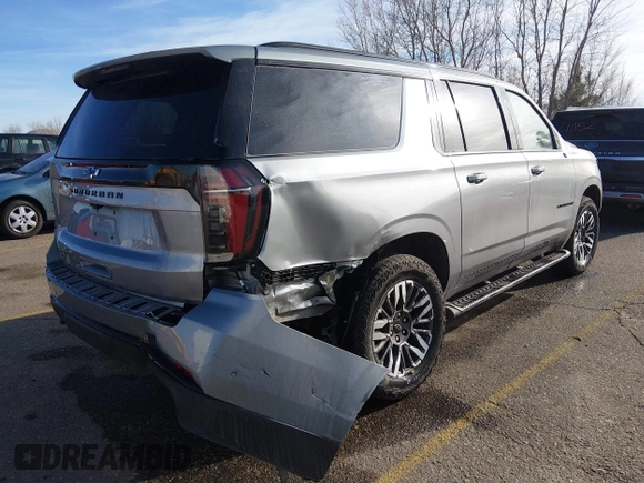 ✅ 2025 Chevrolet Suburban Z71 • VIN: 1GNS6DRD2SR265528 • Lot: 44328367. Wystawiony na IAAI z przebiegiem 22 544 mil. Bezpłatny archiwum sprzedaży aukcyjnych z USA i szczegółowy raport historii pojazdu na DreamBid. Zdjęcie 4.