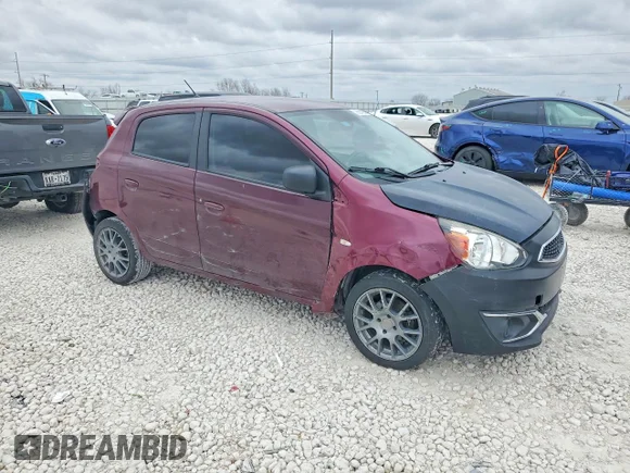 ✅ 2019 Mitsubishi Mirage ES • VIN: ML32A3HJ1KH015621 • Lot: 76814935. Wystawiony na Copart z przebiegiem 83 000 mil. Bezpłatny archiwum sprzedaży aukcyjnych z USA i szczegółowy raport historii pojazdu na DreamBid. Zdjęcie 4.