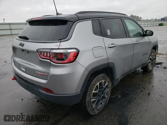 ✅ 2020 Jeep Compass Trailhawk • VIN: 3C4NJDDB2LT214355 • Лот: 47677343. Опубліковано раніше на Copart з пробігом 63 239 миль. Безкоштовний доступ до архіву аукціонних продажів зі США та докладний звіт про історію автомобіля на DreamBid. Зображення 3.