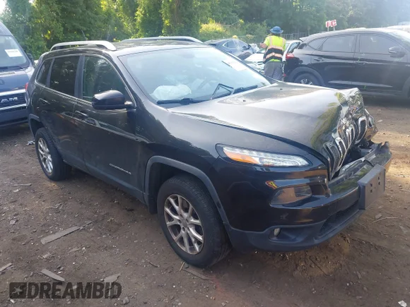✅ 2014 Jeep Cherokee Latitude • VIN: 1C4PJMCS0EW125407 • Lot: 45351126. Listed on IAAI with 118,940 mi. Free auction sales archive from the USA and detailed vehicle history report at DreamBid. Image 1.