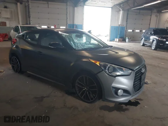 ✅ 2014 Hyundai Veloster Turbo • VIN: KMHTC6AE6EU201611 • Lot: 43298083. Wystawiony na IAAI z przebiegiem 130 746 mil. Bezpłatny archiwum sprzedaży aukcyjnych z USA i szczegółowy raport historii pojazdu na DreamBid. Zdjęcie 1.