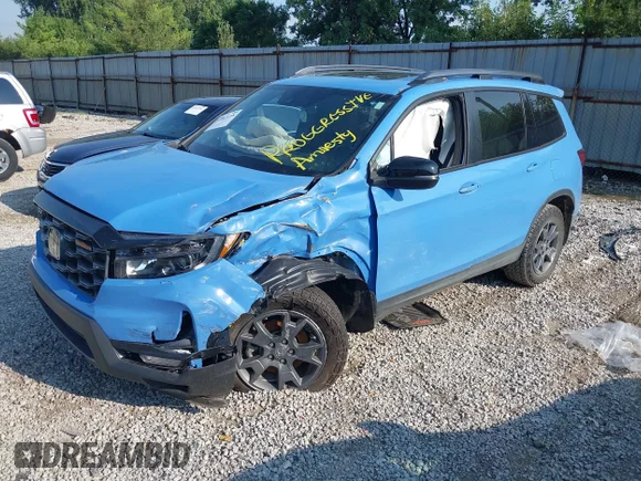 ✅ 2025 Honda Passport TrailSport • VIN: 5FNYF8H64SB002010 • Lot: 42863218. Wystawiony na IAAI z przebiegiem 13 292 mil. Bezpłatny archiwum sprzedaży aukcyjnych z USA i szczegółowy raport historii pojazdu na DreamBid. Zdjęcie 2.