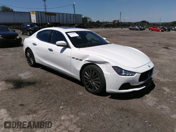 ✅ 2017 Maserati Ghibli S Q4 • VIN: ZAM57RTA2H1237066 • Лот: 39746708. Опубликован ранее на IAAI с пробегом 56 099 миль. Бесплатный доступ к архиву аукционных продаж из США и подробный отчёт об истории автомобиля на DreamBid. Изображение 1.