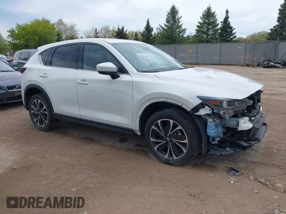 ✅ 2023 Mazda CX-5 S Premium • VIN: JM3KFBDM9P0171931 • Lot: 45081876. Listed on IAAI with 23,877 mi. Free auction sales archive from the USA and detailed vehicle history report at DreamBid. Image 1.