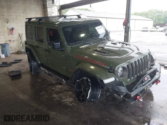 ✅ 2021 Jeep Wrangler Unlimited Rubicon • VIN: 1C4HJXFG4MW543254 • Lot: 42316180. Listed on IAAI with 50,696 mi. Free auction sales archive from the USA and detailed vehicle history report at DreamBid. Image 1.