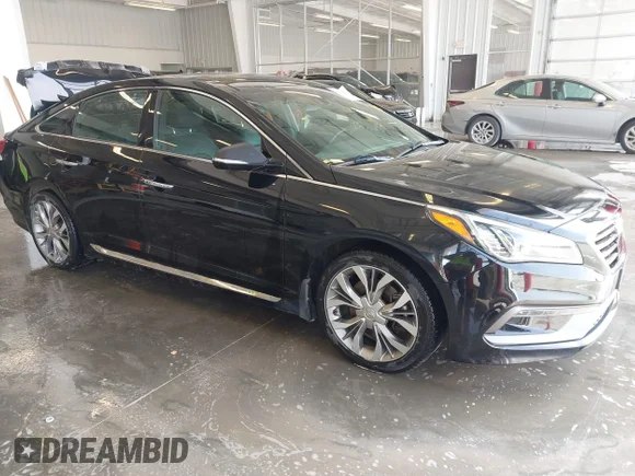 ✅ 2015 Hyundai Sonata Limited • VIN: 5NPE34AB3FH201259 • Лот: 44606553. Опубліковано раніше на IAAI з пробігом 126 111 миль. Безкоштовний доступ до архіву аукціонних продажів зі США та докладний звіт про історію автомобіля на DreamBid. Зображення 1.