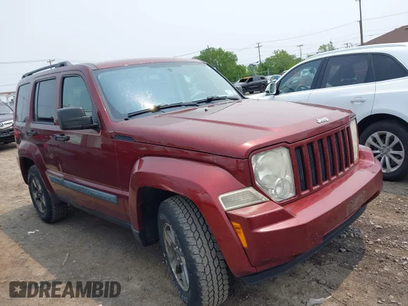 ✅ 2008 Jeep Liberty Sport • VIN: 1J8GP28K48W166843 • Lot: 42414356. Listed on IAAI with 226,003 mi. Free auction sales archive from the USA and detailed vehicle history report at DreamBid. Image 1.