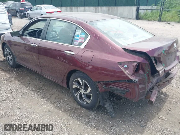 ✅ 2016 Honda Accord LX • VIN: 1HGCR2F32GA085008 • Lot: 45283877. Listed on IAAI with 37,861 mi. Free auction sales archive from the USA and detailed vehicle history report at DreamBid. Image 3.