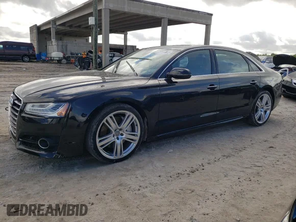 ✅ 2016 Audi A8 Sport • VIN: WAU43AFD3GN012923 • Lot: 73294802. Listed on Copart with 24,522 mi. Free auction sales archive from the USA and detailed vehicle history report at DreamBid. Image 1.