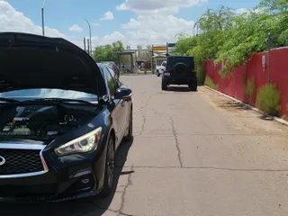 ✅ 2018 Infiniti Q50 Red Sport 400 • VIN: JN1FV7AR0JM481432 • Lot: 70640525. Listed on Copart with 90,319 mi. Free auction sales archive from the USA and detailed vehicle history report at DreamBid. Image 11.