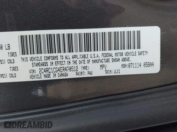 ✅ 2014 Chrysler Town & Country Touring L • VIN: 2C4RC1CG4ER470512 • Лот: 42977843. Опубліковано раніше на IAAI з пробігом Не вказано. Безкоштовний доступ до архіву аукціонних продажів зі США та докладний звіт про історію автомобіля на DreamBid. Зображення 9.