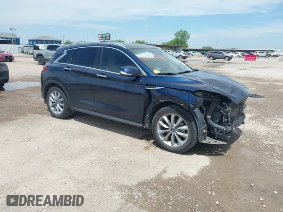✅ 2021 Infiniti QX50 Luxe • VIN: 3PCAJ5BA2MF106753 • Lot: 45054468. Listed on IAAI with 49,228 mi. Free auction sales archive from the USA and detailed vehicle history report at DreamBid. Image 1.