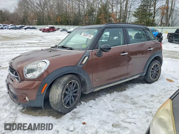 ✅ 2016 MINI Countryman S • VIN: WMWZC5C50GWU03354 • Lot: 75638115. Wystawiony na Copart z przebiegiem 64 578 mil. Bezpłatny archiwum sprzedaży aukcyjnych z USA i szczegółowy raport historii pojazdu na DreamBid. Zdjęcie 1.