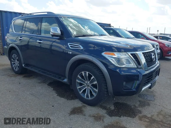 ✅ 2018 Nissan Armada Platinum • VIN: JN8AY2ND0J9056428 • Lot: 42534093. Wystawiony na IAAI z przebiegiem 177 749 mil. Bezpłatny archiwum sprzedaży aukcyjnych z USA i szczegółowy raport historii pojazdu na DreamBid. Zdjęcie 1.