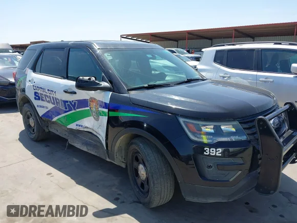 ✅ 2019 Ford Police Interceptor Utility • VIN: 1FM5K8AR9KGA62563 • Lot: 41856664. Listed on IAAI with 106,503 mi. Free auction sales archive from the USA and detailed vehicle history report at DreamBid. Image 1.