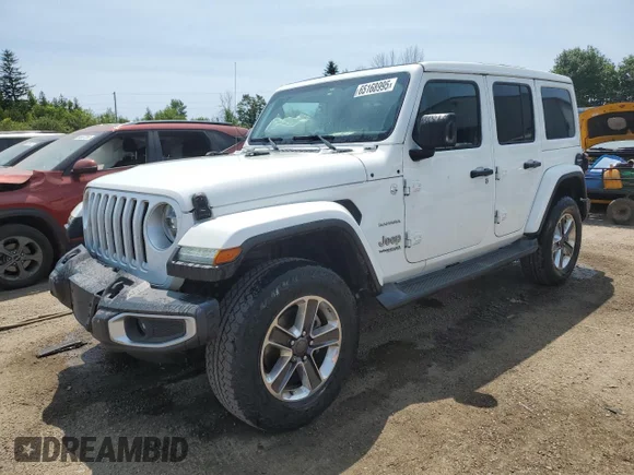 ✅ 2020 Jeep Wrangler Unlimited Sahara • VIN: 1C4HJXEG4LW116351 • Lot: 65168995. Wystawiony na Copart z przebiegiem 98 420 mil. Bezpłatny archiwum sprzedaży aukcyjnych z USA i szczegółowy raport historii pojazdu na DreamBid. Zdjęcie 1.