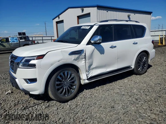 ✅ 2023 Nissan Armada Platinum • VIN: JN8AY2DB8P9832278 • Лот: 52564076. Опубликован ранее на Copart с пробегом 41 386 миль. Бесплатный доступ к архиву аукционных продаж из США и подробный отчёт об истории автомобиля на DreamBid. Изображение 1.