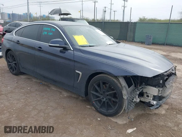 ✅ 2015 BMW 4 Series 428i • VIN: WBA4A5C55FGK15504 • Lot: 44192112. Listed on IAAI with 155,104 mi. Free auction sales archive from the USA and detailed vehicle history report at DreamBid. Image 1.