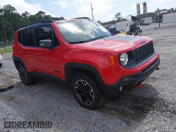 ✅ 2016 Jeep Renegade Trailhawk • VIN: ZACCJBCT9GPC66102 • Lot: 45434524. Wystawiony na IAAI z przebiegiem 63 079 mil. Bezpłatny archiwum sprzedaży aukcyjnych z USA i szczegółowy raport historii pojazdu na DreamBid. Zdjęcie 1.