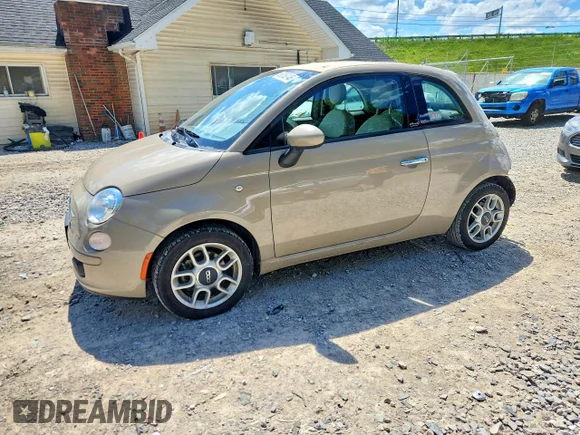 ✅ 2012 FIAT 500 Pop • VIN: 3C3CFFDR7CT383356 • Lot: 58269146. Wystawiony na Copart z przebiegiem 87 040 mil. Bezpłatny archiwum sprzedaży aukcyjnych z USA i szczegółowy raport historii pojazdu na DreamBid. Zdjęcie 1.