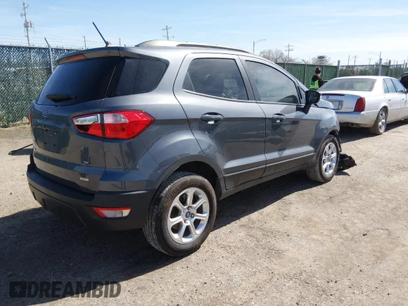 ✅ 2019 Ford EcoSport SE • VIN: MAJ3S2GE7KC302817 • Lot: 44586763. Wystawiony na IAAI z przebiegiem 153 670 mil. Bezpłatny archiwum sprzedaży aukcyjnych z USA i szczegółowy raport historii pojazdu na DreamBid. Zdjęcie 4.