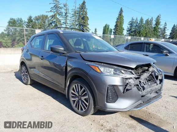 ✅ 2023 Nissan Kicks SV • VIN: 3N1CP5CV0PL476617 • Lot: 45161670. Listed on IAAI with 39,882 mi. Free auction sales archive from the USA and detailed vehicle history report at DreamBid. Image 1.