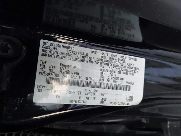 ✅ 2016 Ford Focus Titanium • VIN: 1FADP3J20GL362231 • Лот: 44378539. Опубліковано раніше на IAAI з пробігом 87 704 миль. Безкоштовний доступ до архіву аукціонних продажів зі США та докладний звіт про історію автомобіля на DreamBid. Зображення 9.