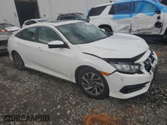 ✅ 2018 Honda Civic EX • VIN: 19XFC2F78JE207021 • Lot: 81290555. Listed on Copart with 62,610 mi. Free auction sales archive from the USA and detailed vehicle history report at DreamBid. Image 4.