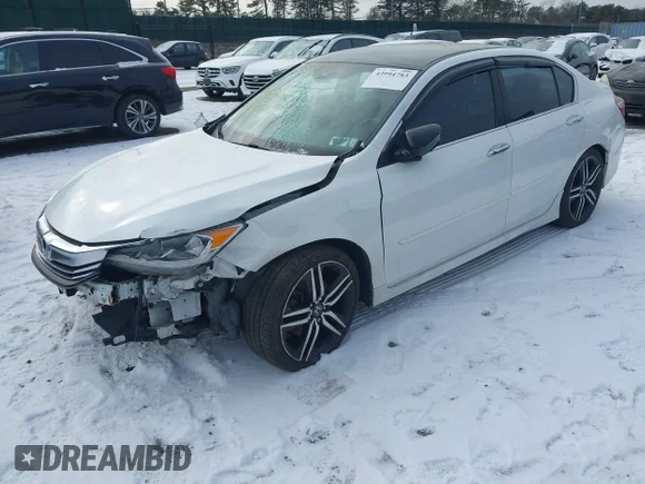 ✅ 2016 Honda Accord Sport • VIN: 1HGCR2F69GA015838 • Лот: 43994783. Опубліковано раніше на IAAI з пробігом 62 350 миль. Безкоштовний доступ до архіву аукціонних продажів зі США та докладний звіт про історію автомобіля на DreamBid. Зображення 2.